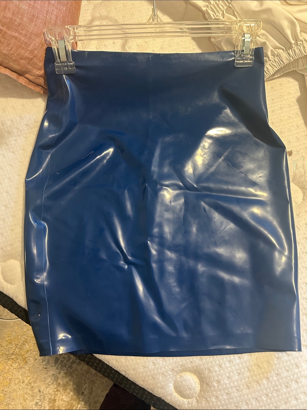 Vex Clothing custom latex mini pencil skirt
